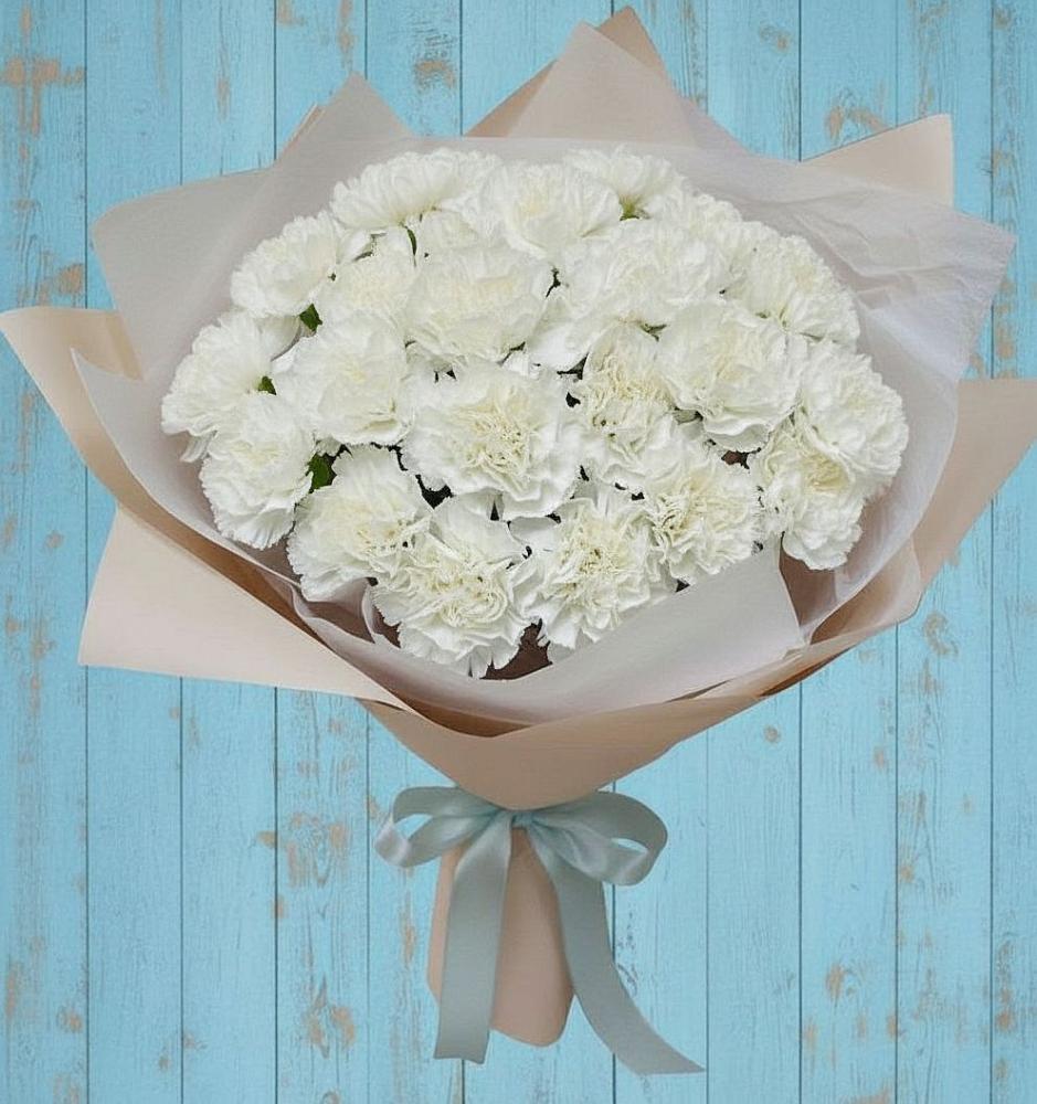 Букет цветов из: Гвоздики в Ага-Батыре