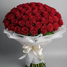 Букет 101 Красная роза Блэк Мэджик в Ага-Батыре