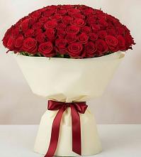 Букет 101 Красная роза Милано в Ага-Батыре