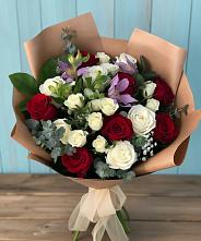 Букет цветов из:  Розы и Альстромерии в Ага-Батыре