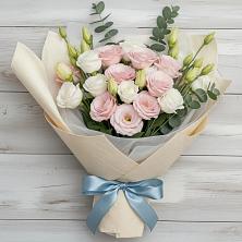 Букет цветов из:  Лизиантусы в Ага-Батыре