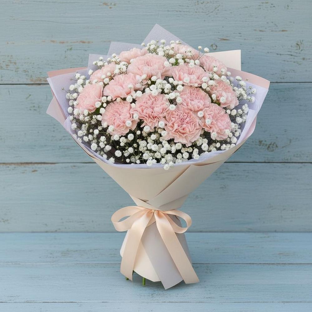 Букет цветов из: Гвоздики в Ага-Батыре