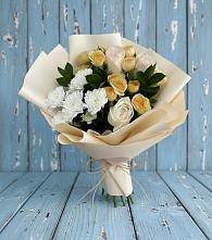 Букет цветов из:  Розы и Хризантемы #REPLACE_PRED# Ага-Батыре