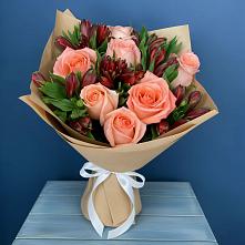 Букет цветов из:  Розы и Альстромерии #REPLACE_PRED# Ага-Батыре