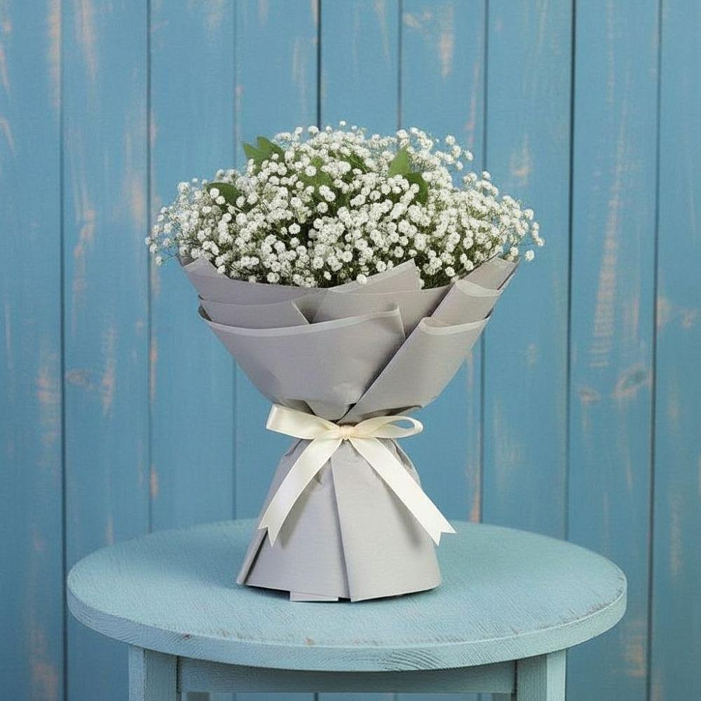 Букет цветов из: Гипсофила в Ага-Батыре