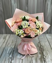 Букет цветов из:  Гвоздики, Розы и Хризантемы в Ага-Батыре