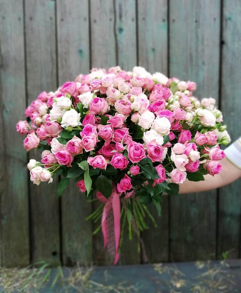 Букет Розовые кустовые розы Натали и Лав Лидия в Ага-Батыре