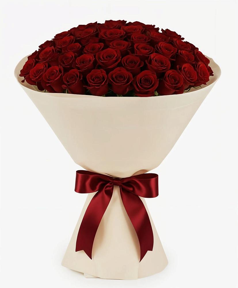 Букет 101 Бордовая роза Блэк Бакарра в Ага-Батыре