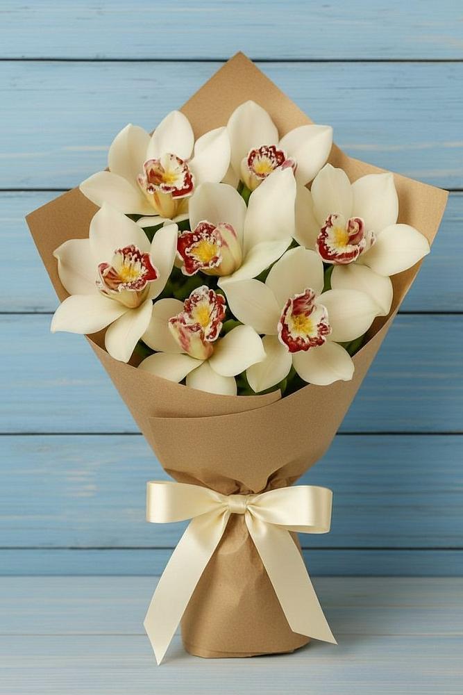 Букет цветов из: Орхидеи и Розы в Ага-Батыре