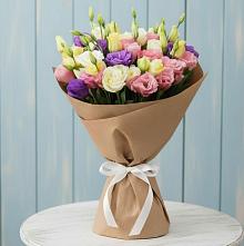 Букет цветов из:  Лизиантусы в Ага-Батыре